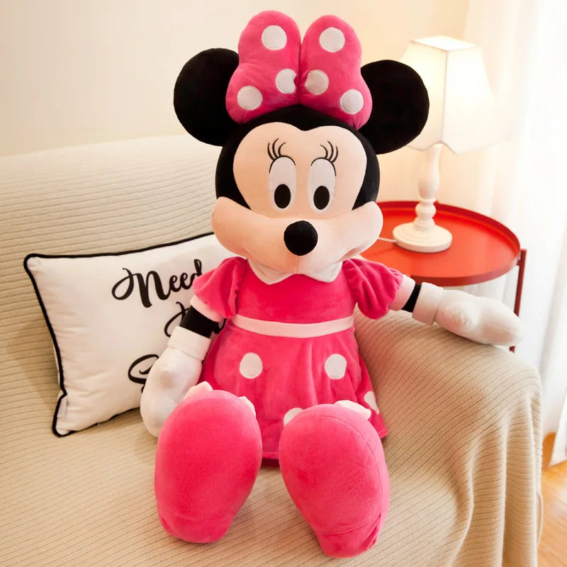 40-100cm Stuffed Mickey&Minnie Mouse Plush Toy Soft Goofy Pluto Donald Duck Mickey Minnie Dolls Birthday Wedding Gifts for Kids