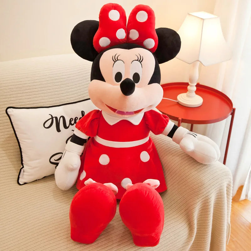 40-100cm Stuffed Mickey&Minnie Mouse Plush Toy Soft Goofy Pluto Donald Duck Mickey Minnie Dolls Birthday Wedding Gifts for Kids