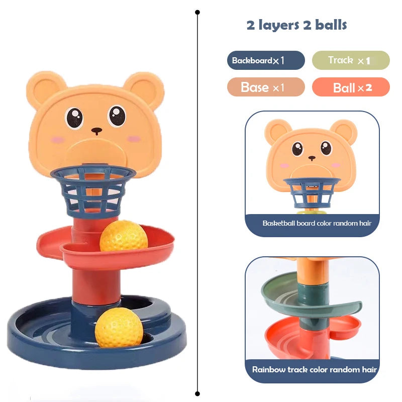 Rolling Ball Tower – Fun Educational Stacking Toy for Kids!