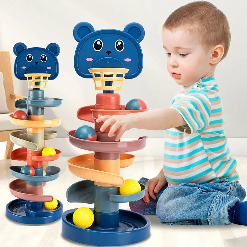 Rolling Ball Tower – Fun Educational Stacking Toy for Kids!