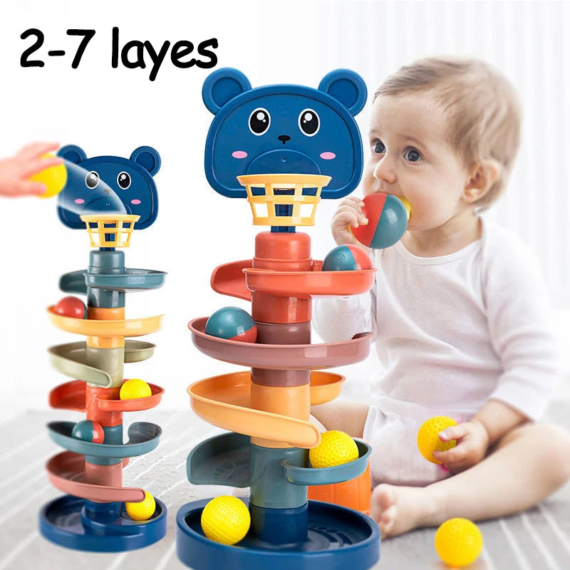 Rolling Ball Tower – Fun Educational Stacking Toy for Kids!