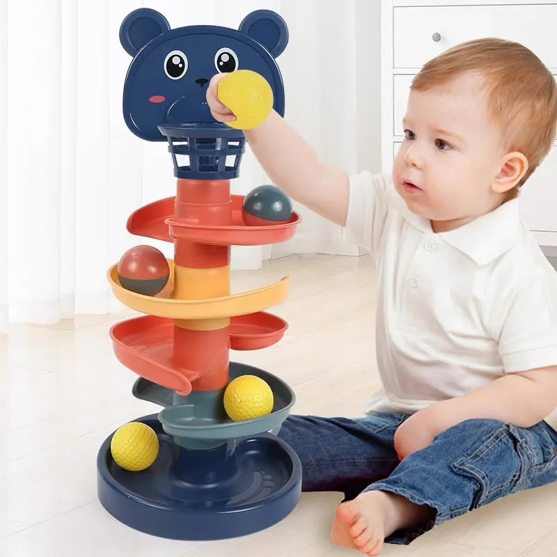 Rolling Ball Tower – Fun Educational Stacking Toy for Kids!