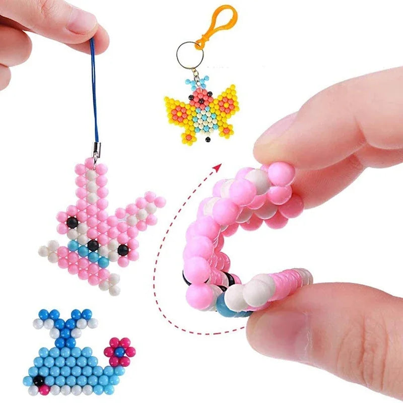 Magical Water Sticky Beads Toy Set DIY Handmade Children Water Spray Magic Crystal Beads Puzzle Craft Kits Kids Educational Toys