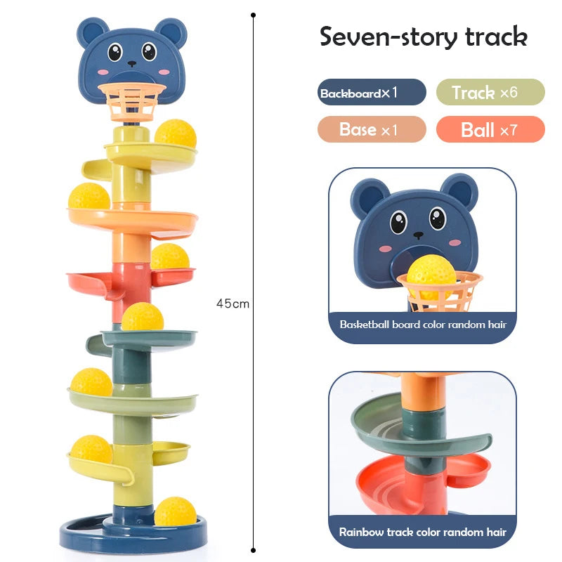 Rolling Ball Tower – Fun Educational Stacking Toy for Kids!